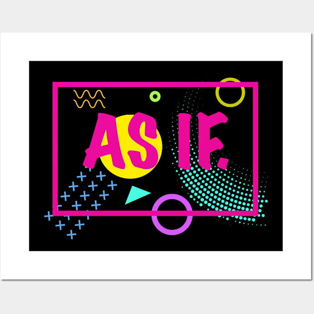 90s Tshirt for Women Wall Art by AwesomeApparel